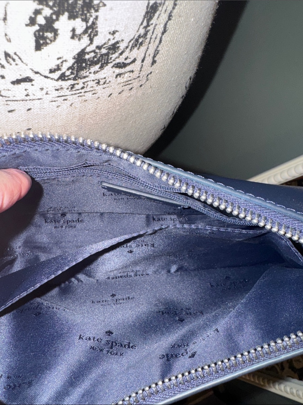 Kate ♠️ Navy with metallic beads Crossbody - Picture 14 of 14